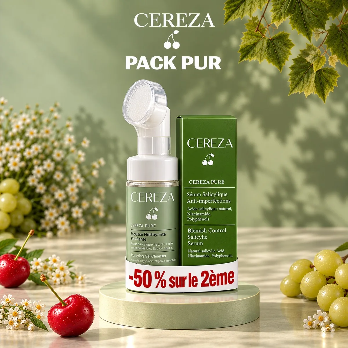 Pack Pur — Mousse Purifiante + Sérum Salicylique